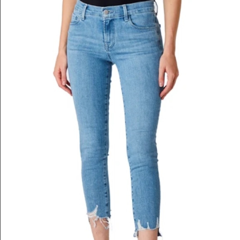 J Brand 835 Crop in Cloudy Destruct